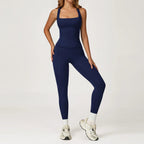 Hearuisavy 2Pcs Woman's Sports Set Naked-Feel Racerback Sports Tops Gym Tank Top Female Breathable High Waist Fitness Yoga Pants Luxlife Brands