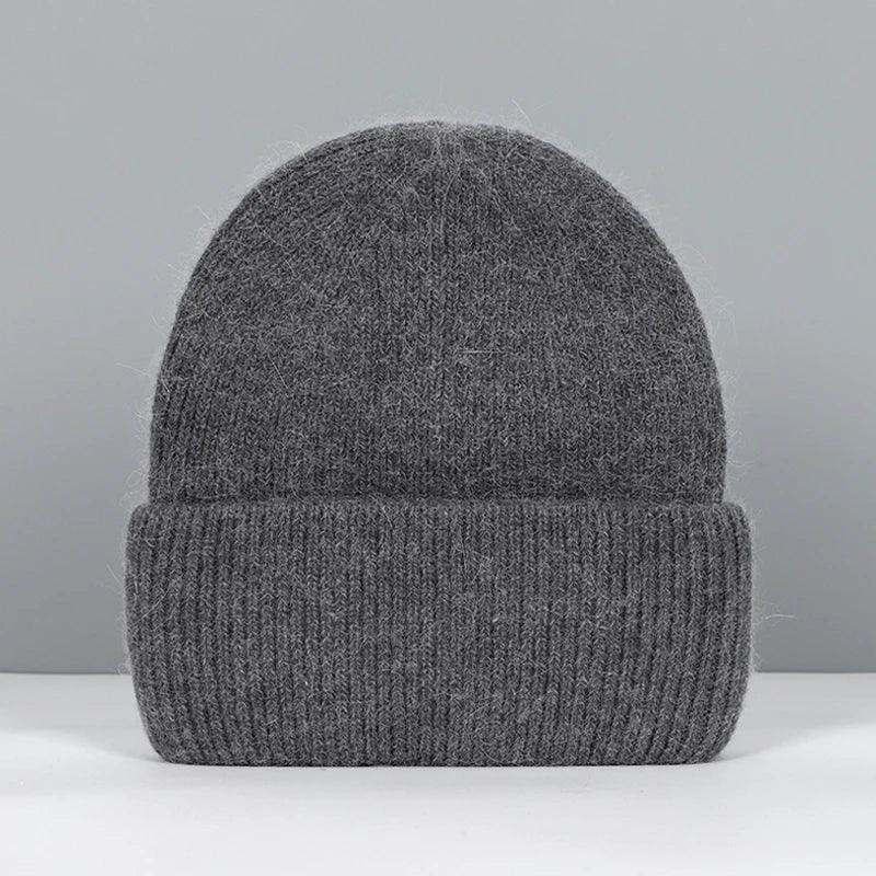 Women Winter Hat Real Rabbit Fur Winter Hats For Women Fashion Warm Beanie Hats Women Solid Adult Cover Head Cap