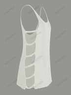Women's Sexy Knit Side Cut Out Beach Mini Dress Luxlife Brands