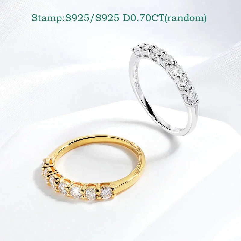 Love 0.7CT 3mm Moissanite Ring S925 Silver Luxlife Brands