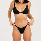 Women'S Triangle Bikini Set Sexy Deep V Beach Swimwear Spaghetti Strap Underwear Bikini G-String Sunbathing Two Piece Swimsuit Luxlife Brands