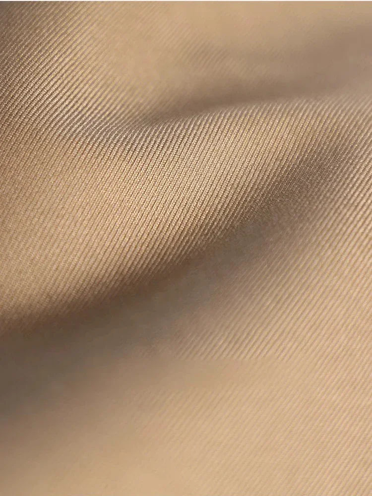 Khaki Double Breasted Long Trench Coats Women Casual Loose Korean Gabardina New Lapel Classic Oversized Windbreaker Jackets LUXLIFE BRANDS