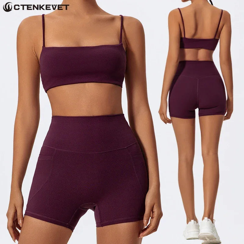 Women Quick Dry Two Piece Workout Set
