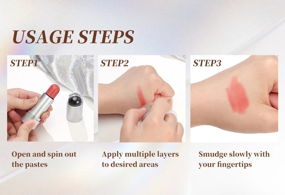 Waterproof Soft Cream Highlighter + Bronzer + Contour + Blush