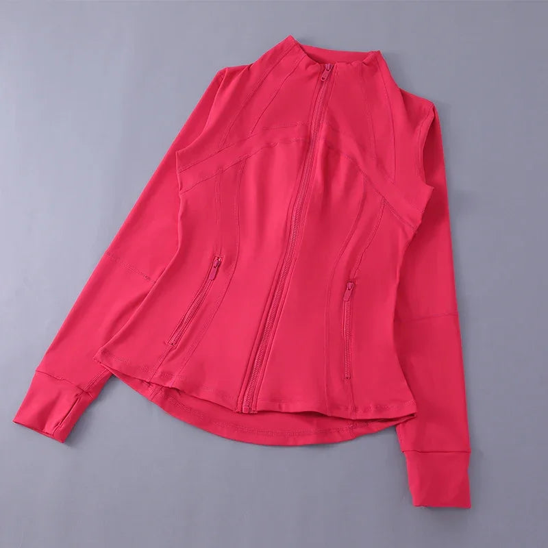 Women's Slim Fit Yoga Zip Top Luxlife Brands