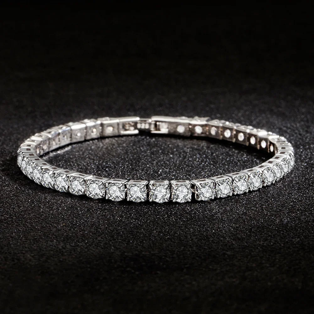4mm Cubic Zirconia Tennis Bracelet Luxlife Brands