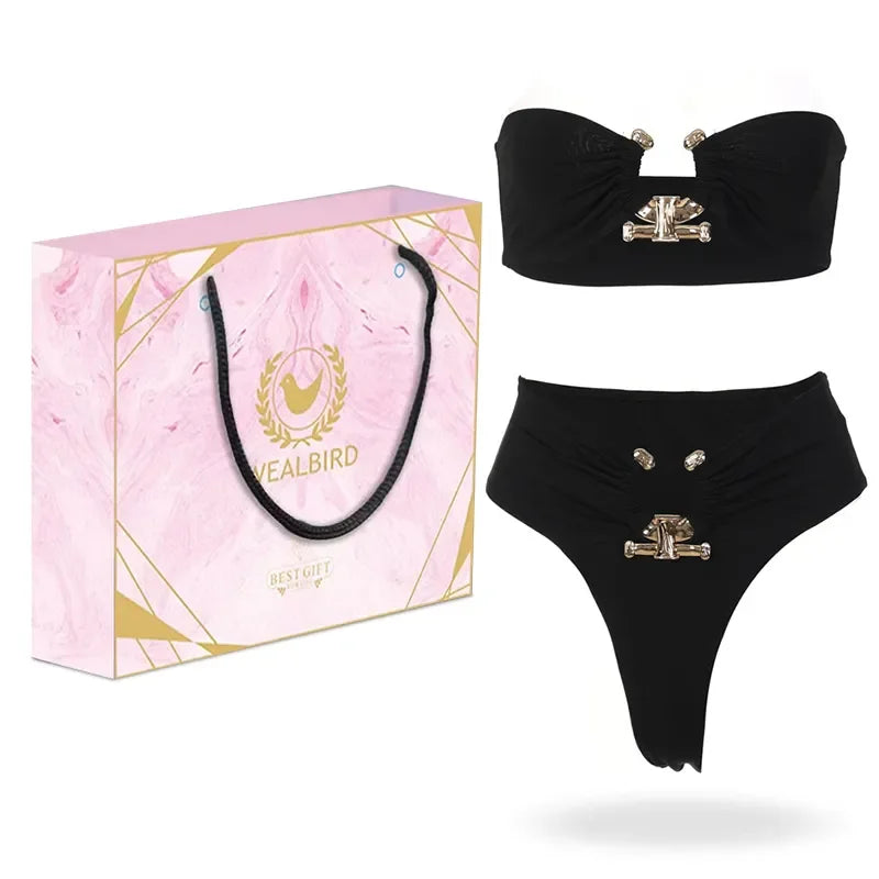Vera Strapless High Waist Bikini LUXLIFE BRANDS