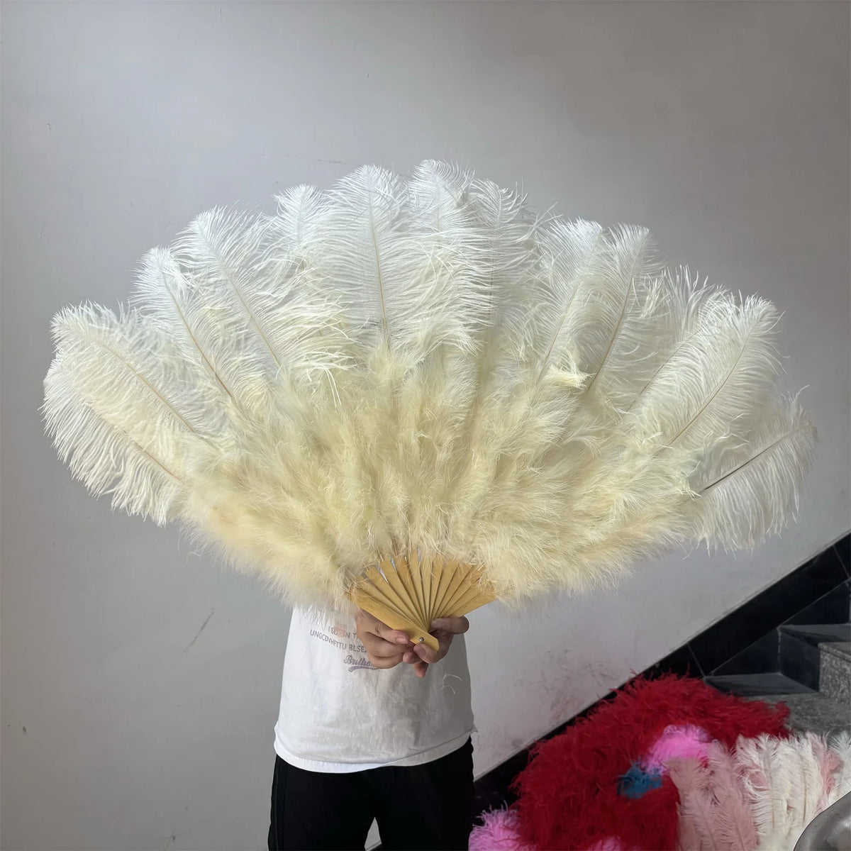 130CM Ostrich Feather Fans