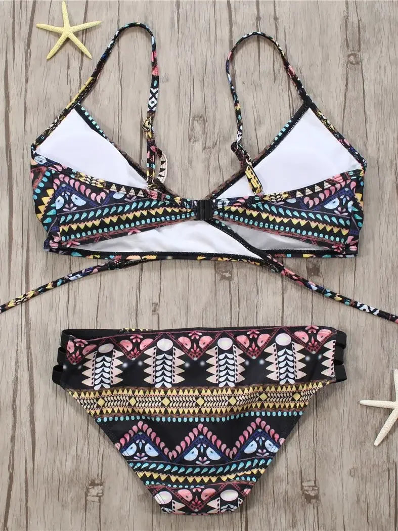 Aztec Brazilian Bikini LUXLIFE BRANDS