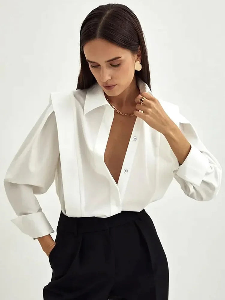 Autumn Office Aesthetic Blouse LUXLIFE BRANDS