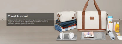 Hard Shell Luggage Sets with Duffel Bag and Toiletry Bag, TSA Lock