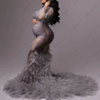 Beaded LUX Maternity Photo Shoot Dress Luxlife Brands