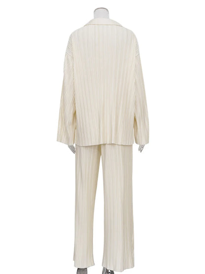 Priceless Pleated Top & Pant Set