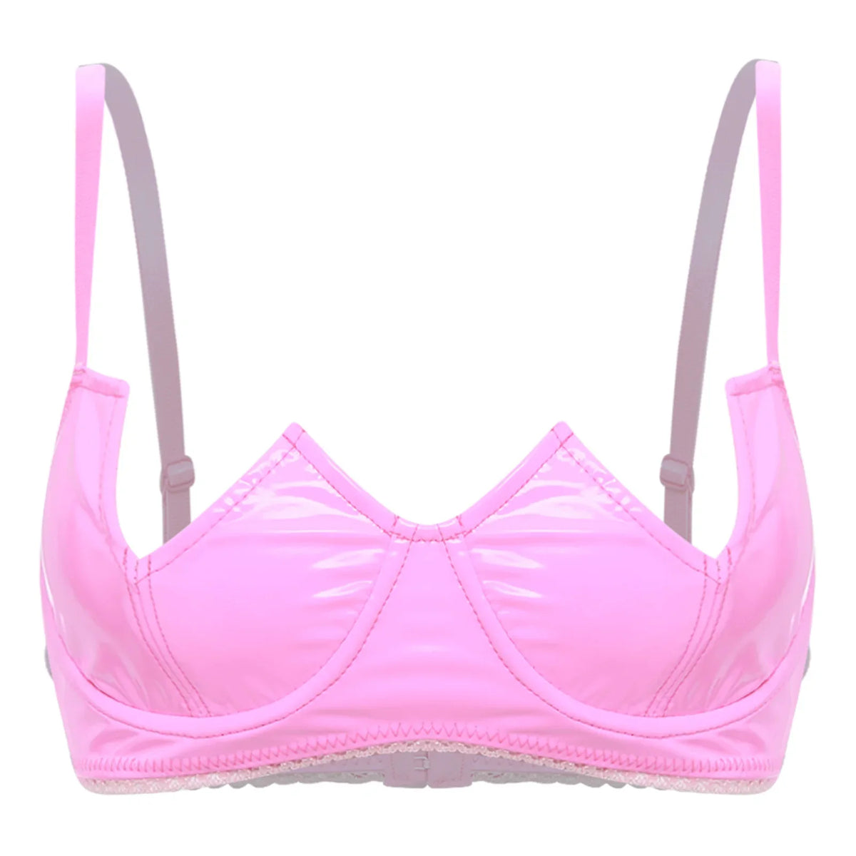 V-Notch Underwired Open Chest Bra Top