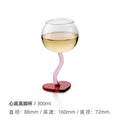 Heart Shape Glass Goblet Mug Champagne Wine Cup High Borosilicate Glass Heat-resistance Cocktail Glass Valentine's Day Gift Luxlife Brands