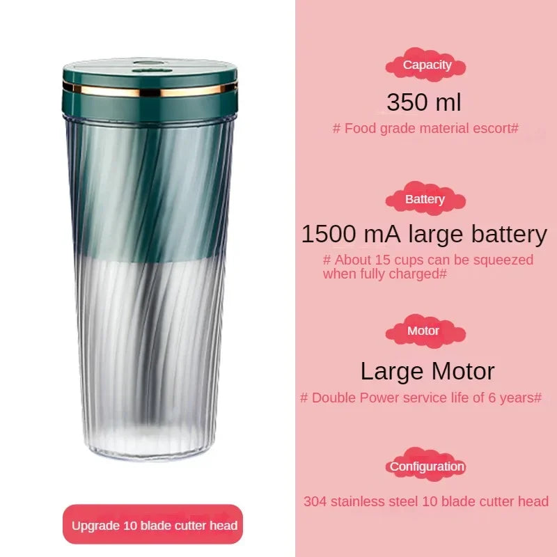 Tutti Fruity Travel Smoothie Blender With USB