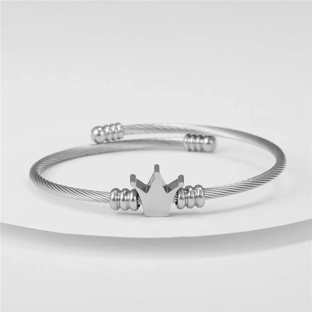 Stainless Steel Gold Color Bangle Bracelets Luxury Brand Stylish Mesh Bangle for Women Men Decoration Jewelry Accessory Gift