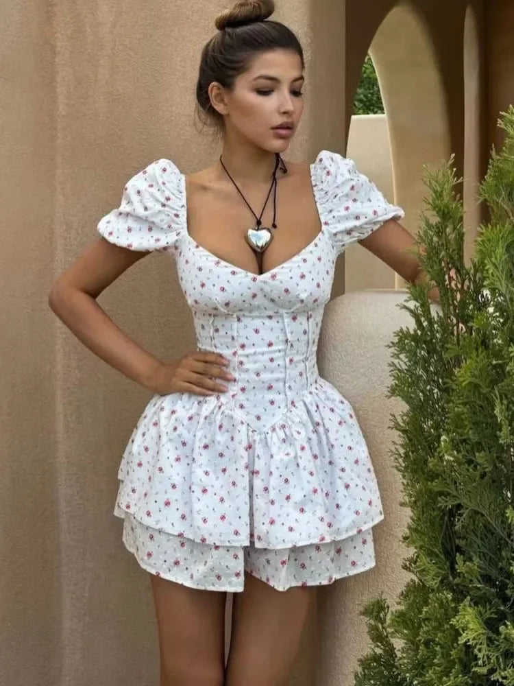 Jasmin Puff Sleeve Summer Dress Luxlife Brands