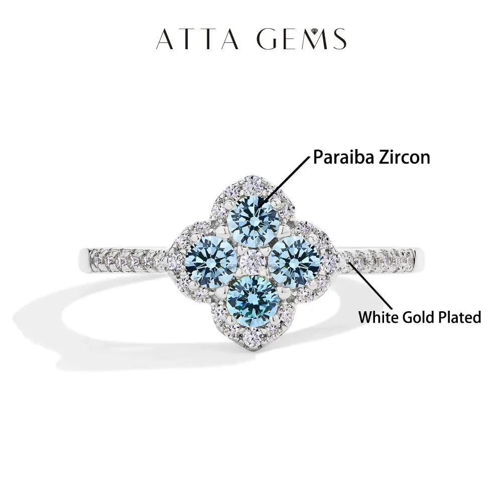 DVVS1 Color 100% S925 Sterling Silver Engagement Ring