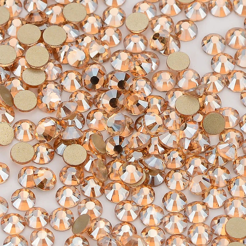 SS3-SS30 Yellow Series Non-Hotfix Glass Flat Back Rhinestones