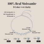 LUX FINE JEWELRY | Starlight D Color VVS1 Moissanite S925 SS Bracelet - Adjustable 24cm Luxlife Brands