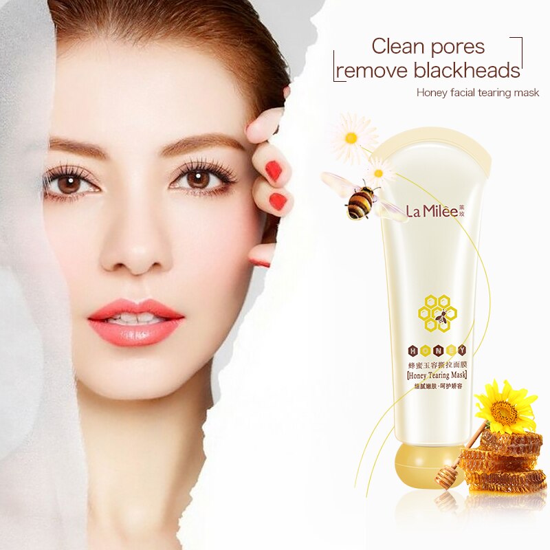 new Honey tearing mask Peel Mask oil control Blackhead Remover Peel Off Dead Skin Clean Pores Shrink Facial care face Skincare