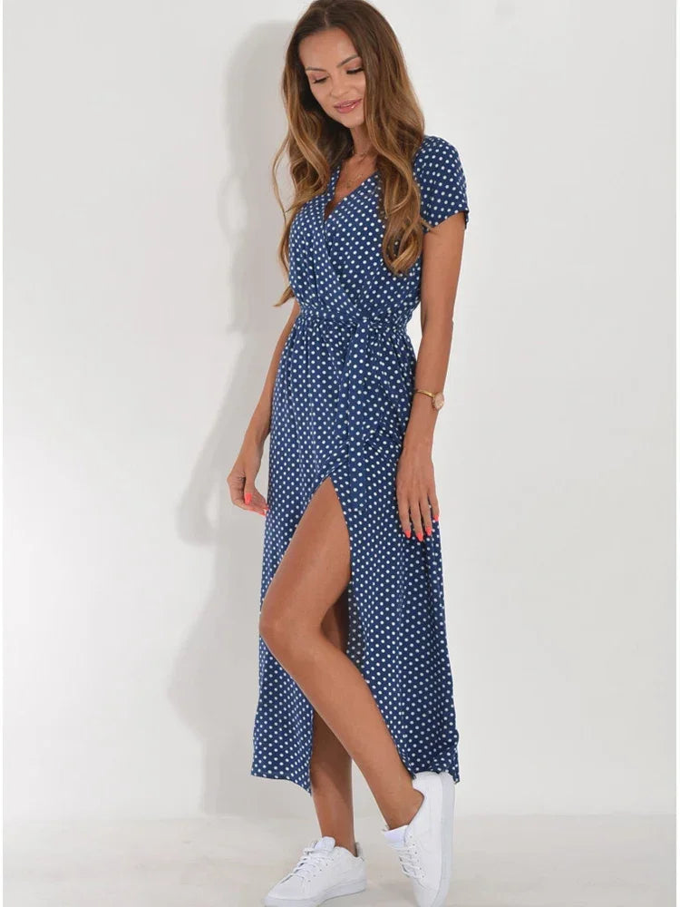 Everyday Floral Print Midi Dress LUXLIFE BRANDS