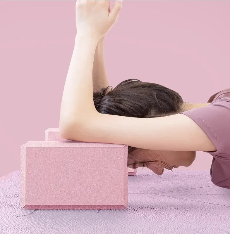 1pc Shaping High Density Eva Yoga Block  Stretch Children Pilates Foam Block Balance Exercise Ballet Bodybuilding Dance Gym  Alo