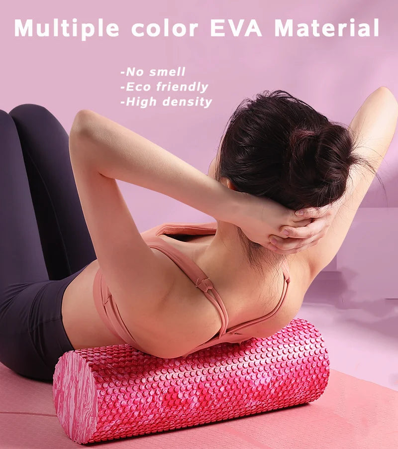 Foam Roller EVA Yoga Roller Multiple Colors Massage Point Fitness Gym Exercise Relaxing Muscle LUXLIFE BRANDS