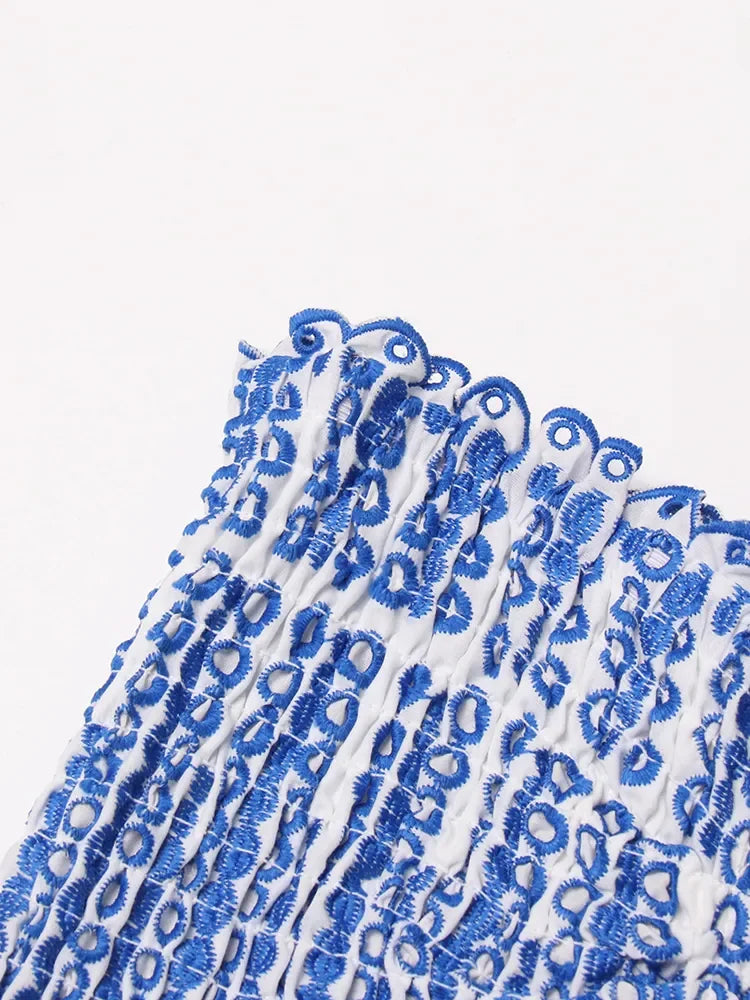 TWOTWINSTYLE Cut Out Layered Hem Sexy Dress For Women Strapless Sleeveless Off Shoulder High Waist Mini Dresses Female Clothing LUXLIFE BRANDS