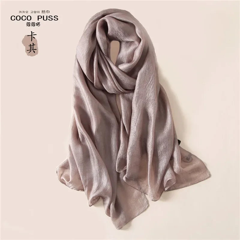 Silk Linen Shawls Scarves