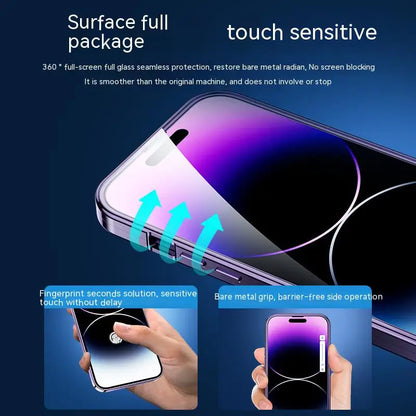 360 Metal Aluminium Alloy Case for iPhone 16 15 14 13 Pro Max Full Camera Lens Protective Original Color Phone Ultrathin Cover