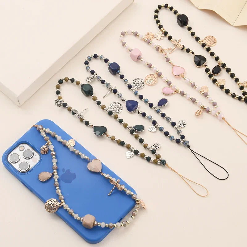 Love Crystal Beaded Phone Charm LUXLIFE BRANDS