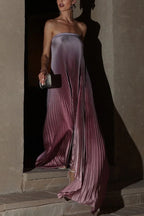 Elegant Women Folds Party Cocktail Dress Sexy Luxurious Off Shoulder Guest Host Evening Robe Celebrity Ceremoney Birthday Gown Luxlife Brands