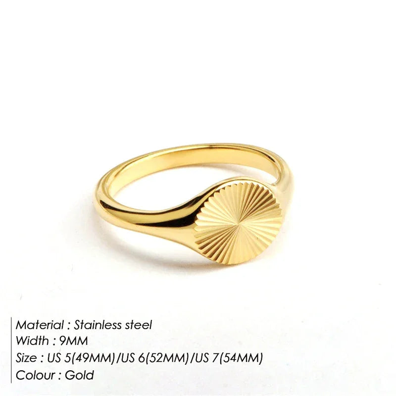Fashion Ring 316L Stainless Steel Ring Anillo Ringen Mujer Women Rings Bague Couple Matching Jewlery Fashion Gifts Do not fade Luxlife Brands