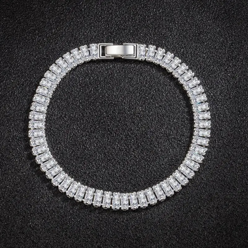 LUX 925 Sterling Silver Crystal Bracelet