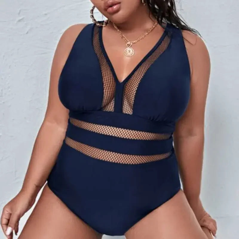 Monica Mesh Monokini XL-4XL