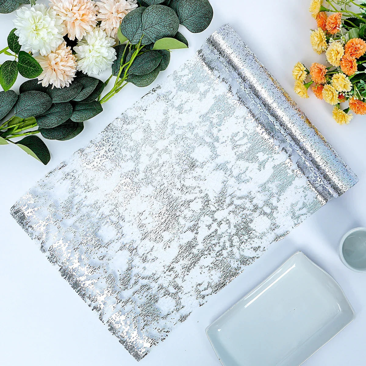 Sparkle Metallic Gold Thin Table Runner Luxlife Brands