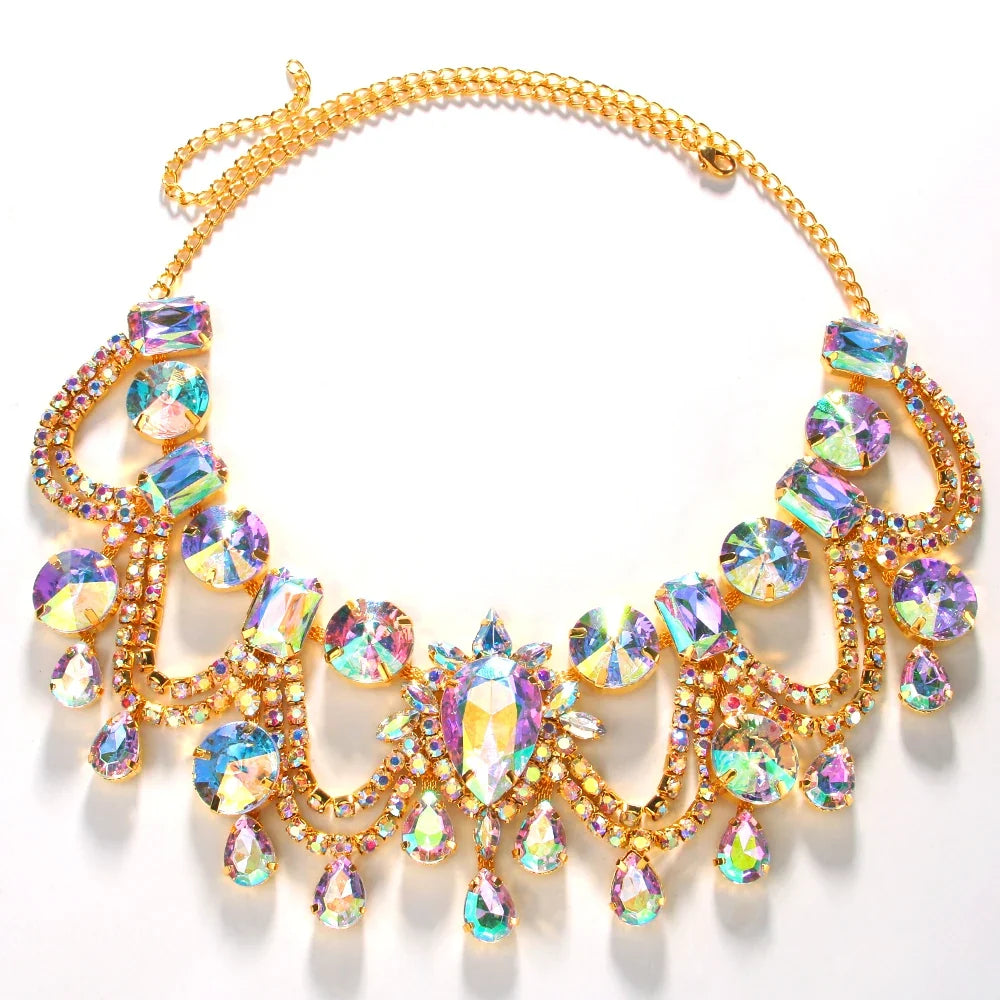 Rhinestone Statement Necklace