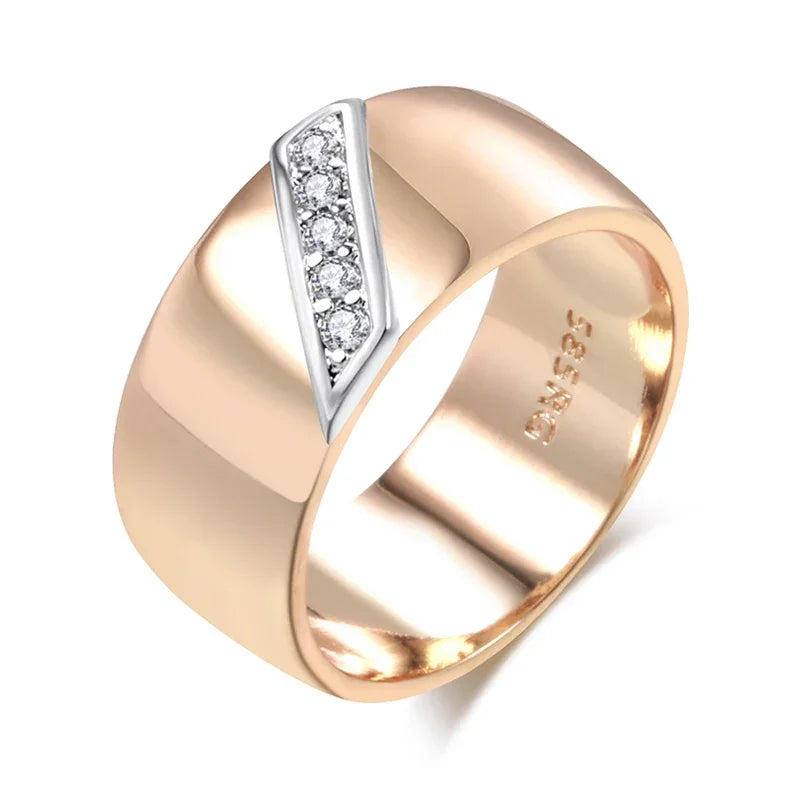 585 Rose Gold & Silver Ring