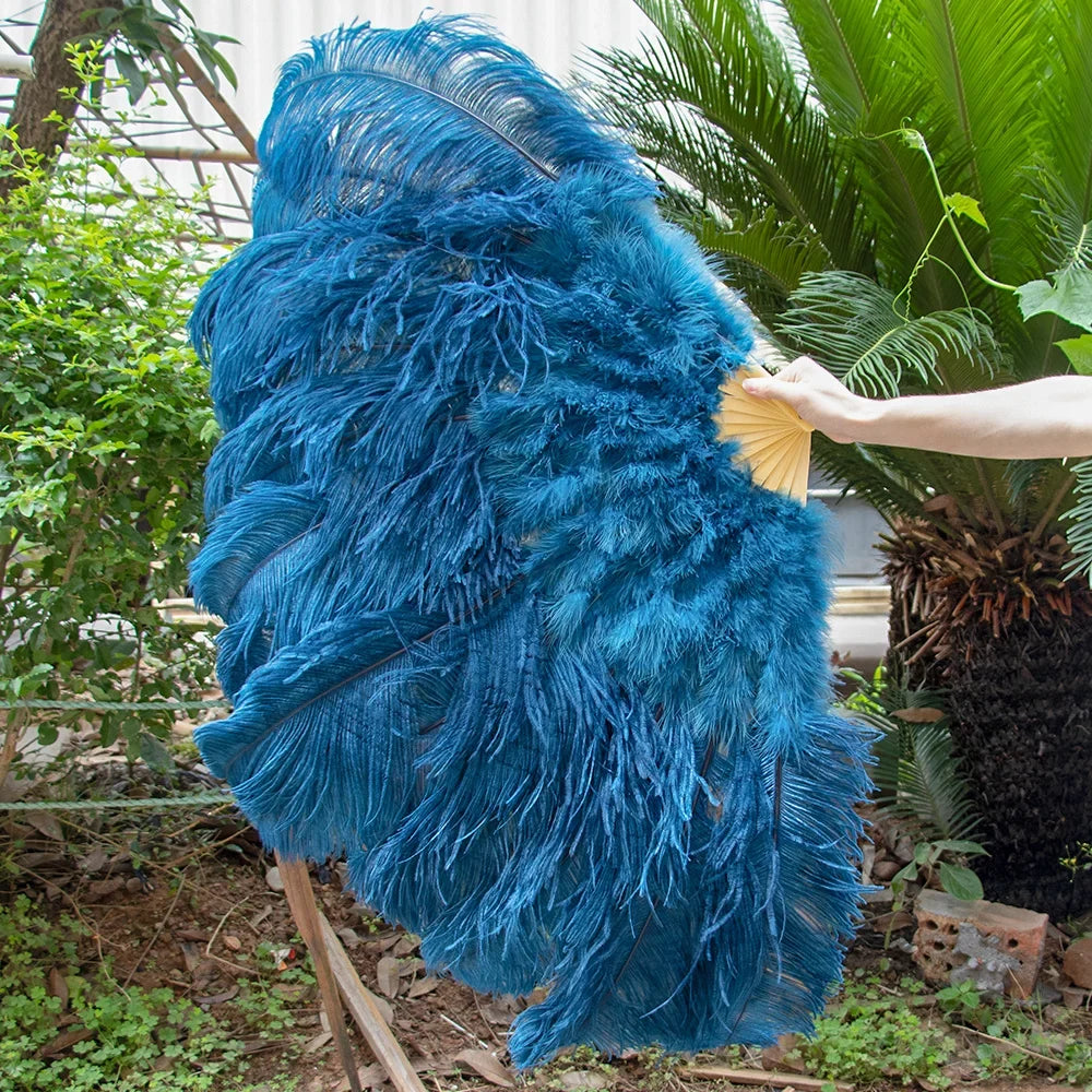 100CM Ostrich Feather Fans
