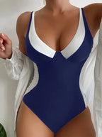 Martha High Waist Color Block Monokini