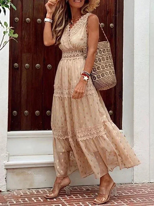 Boho Babe Lace Maxi Dress