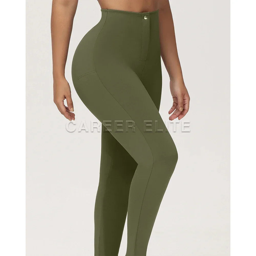 Women High Waist Body Shaper Tummy Compression Leggings Pants Reducing and Shaper Thigh  Slimmer Sheath Stretch Skinny Trousers