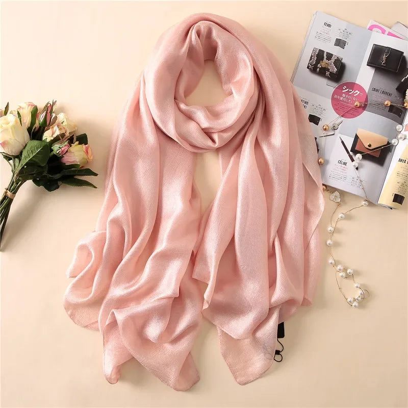 Silk Linen Shawls Scarves