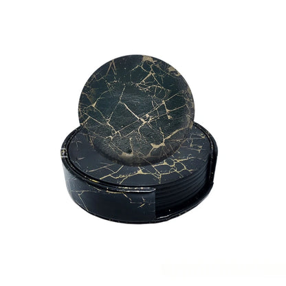 LUX Marble Coasters Heat Resistant 6pcs