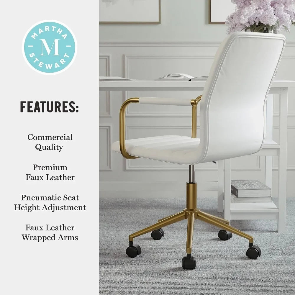 Chic Office Chair With Swivel Frame