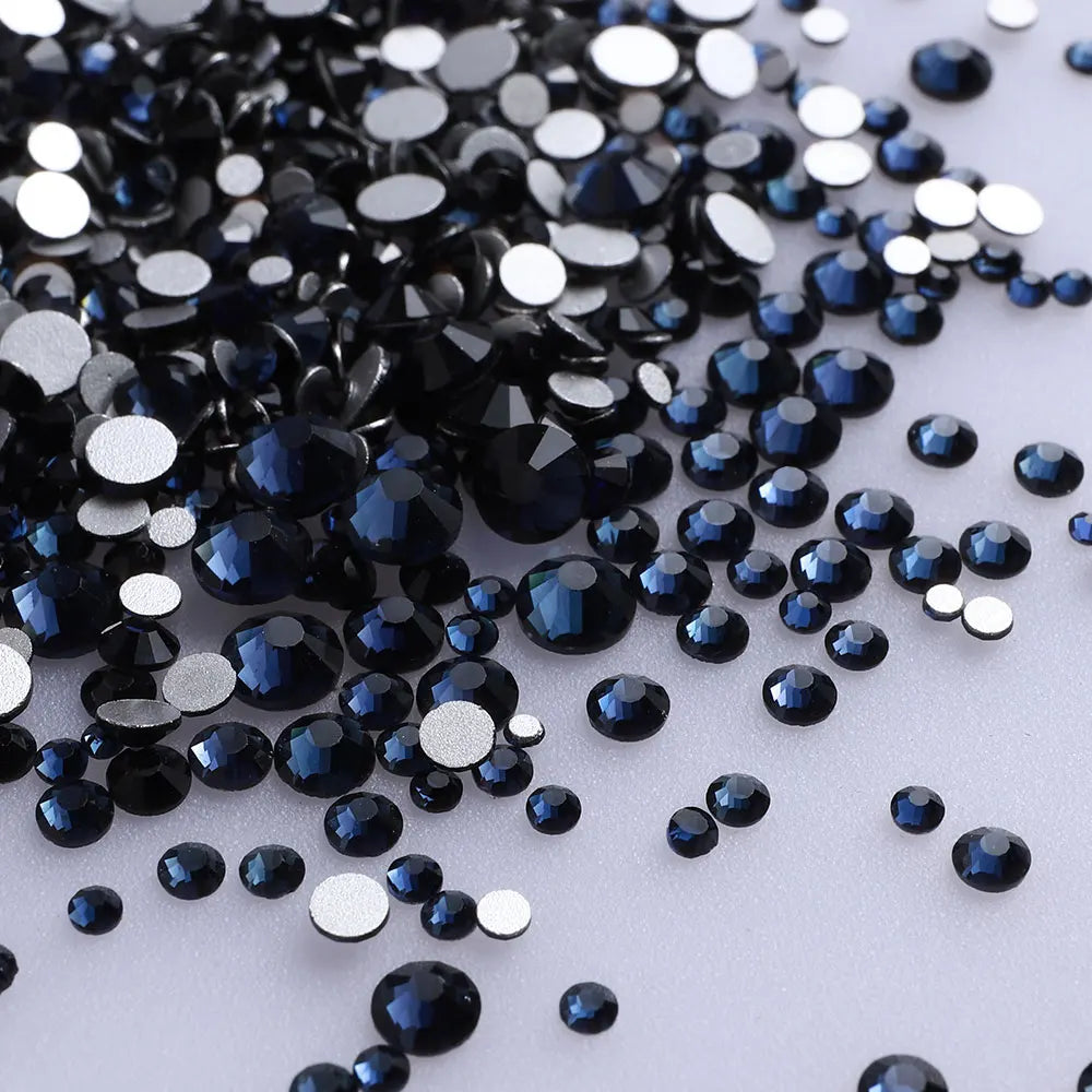 1440PCS SS3-SS20 Mix Size Non-Hotfix Glass FlatBack Rhinestones