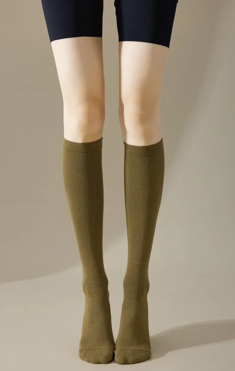 Pilates Cotton Compression Socks Anti Slip