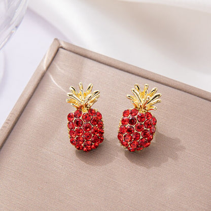 Pineapple Pearl Earrings French Retro High-quality Earrings Net Red Temperament Female 2022 New Wave Earrings Prevent Allergy